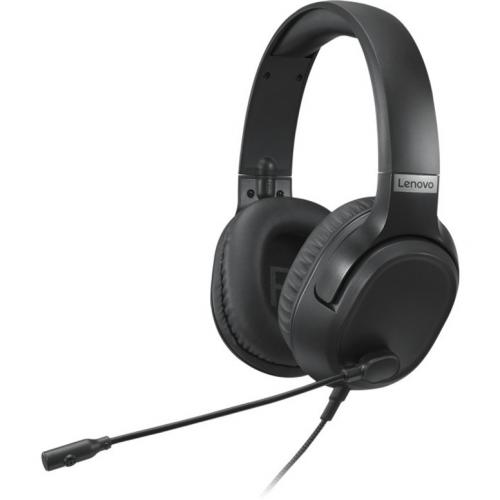 Lenovo IdeaPad Gaming H100 Headset   Soft Padded Ear Cups With Breathable Leatherette   Omni Directional Microphone   Stereo   Wired (3.5mm) Alternate-Image3/500