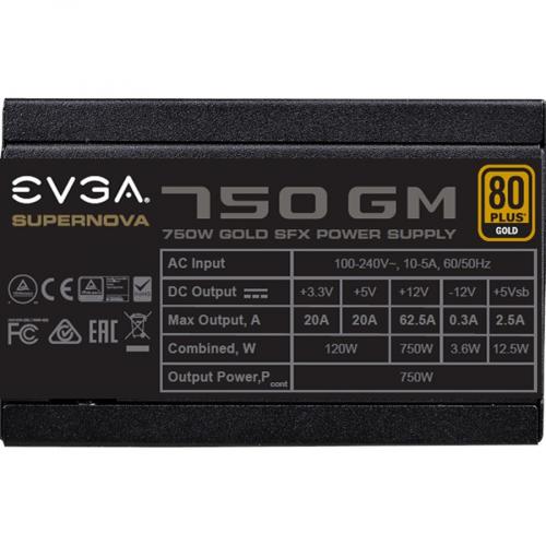 EVGA SuperNOVA 750 GM Power Supply Alternate-Image3/500