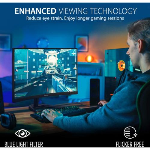 24" OMNI Curved 1080p 1ms 165Hz Gaming Monitor With FreeSync Premium Alternate-Image3/500