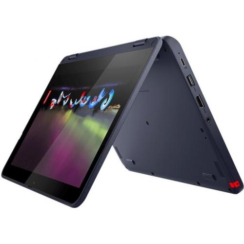 Lenovo 300w Gen 3 82J1000JUS 11.6" Touchscreen Convertible 2 In 1 Notebook   HD   1366 X 768   AMD 3015e Dual Core (2 Core) 1.20 GHz   4 GB Total RAM   128 GB SSD   Abyss Blue Alternate-Image3/500