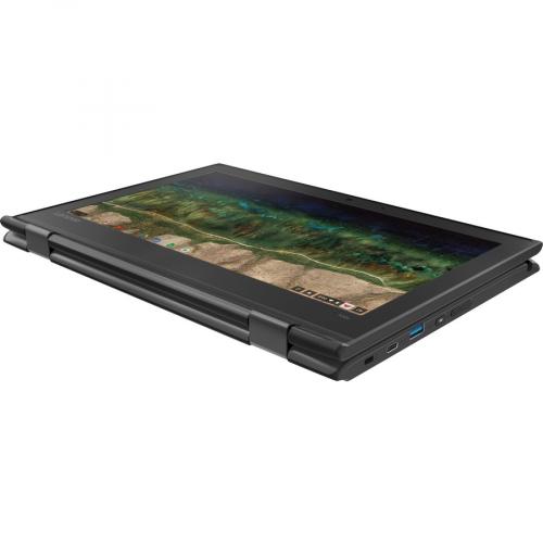 Lenovo 500e Chromebook 2nd Gen 81MC005AUS 11.6" Touchscreen Convertible 2 In 1 Chromebook   HD   1366 X 768   Intel Celeron N4120 Quad Core (4 Core) 1.10 GHz   4 GB Total RAM   32 GB Flash Memory   Black Alternate-Image3/500