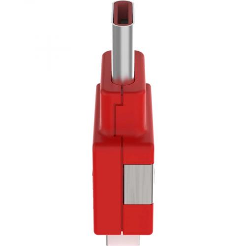 Panduit Smartkeeper USB Type C Blockout Device, Red Alternate-Image3/500