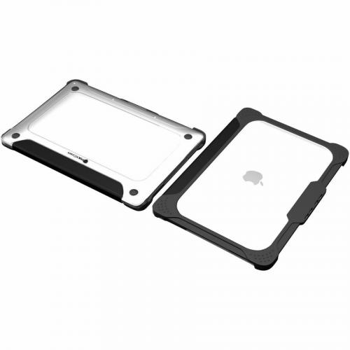Extreme Shell L For MacBook Air 13.3" (2018 2021 W/Touch ID   Intel/M1 Chips) (Black/Clear) Alternate-Image3/500