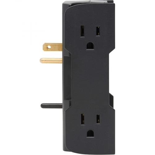 Tripp Lite By Eaton Safe IT 5 Outlet Surge Protector, USB A/USB C Ports, 5 15P Direct Plug In, 1050 Joules, Antimicrobial Protection, Black Alternate-Image3/500