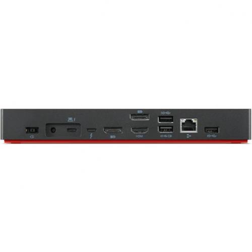 Lenovo ThinkPad Universal Thunderbolt 4 Dock   3840 X 2160 Resolution   4 Displays Supported   1 X HDMI, 2 X DisplayPort, & 1 X Thunderbolt   4 X USB Type A Ports & 1 X USB Type C Ports   100W Power Delivery Alternate-Image3/500