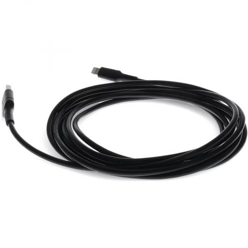 AddOn 1.0m (3.3ft) USB 2.0 (A) Male To Lightning Male Sync And Charge Black Cable Alternate-Image3/500