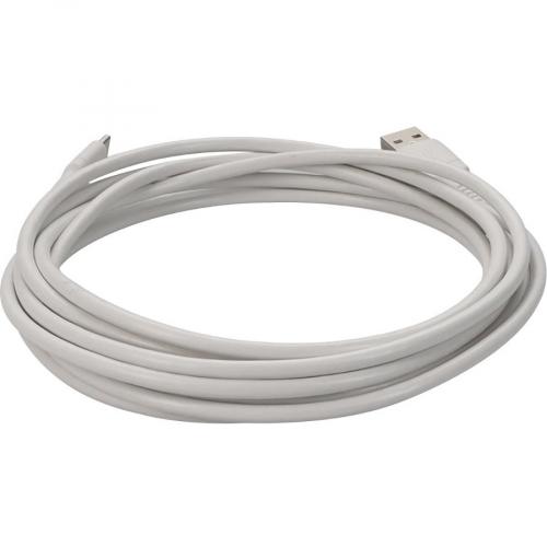 AddOn 2.0m (6.6ft) USB C Male To USB 2.0 (A) Male Sync And Charge White Cable Alternate-Image3/500