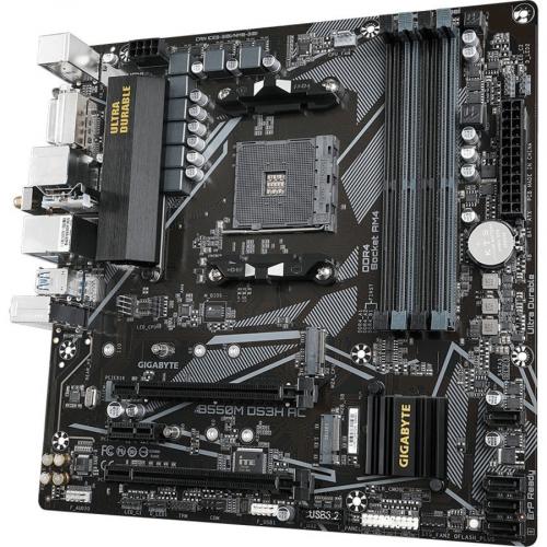 Gigabyte Ultra Durable B550M DS3H AC Gaming Desktop Motherboard   AMD B550 Chipset   Socket AM4   Micro ATX Alternate-Image3/500