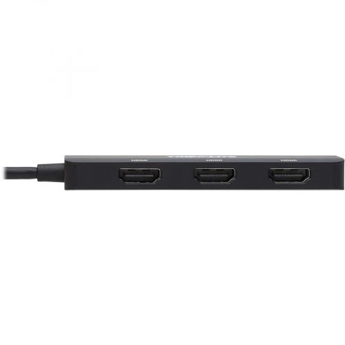 Tripp Lite By Eaton USB C Adapter, Triple Display   4K 60 Hz HDMI, HDR, 4:4:4, HDCP 2.2, DP 1.4 Alt Mode, Black Alternate-Image3/500