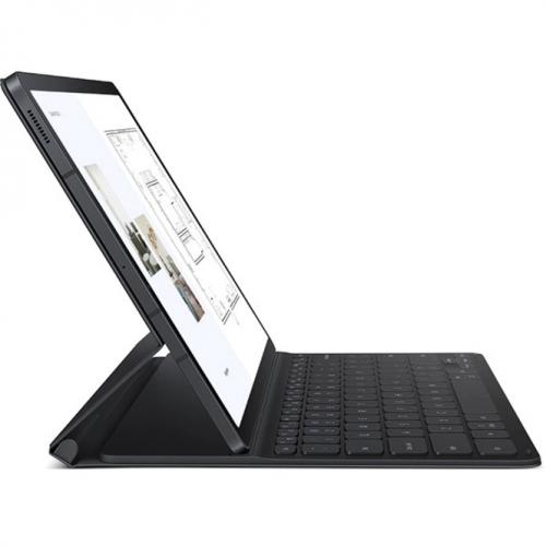 Samsung Keyboard/Cover Case (Book Fold) For 12.4" Samsung Galaxy Tab S7 FE, Galaxy Tab S7+ Tablet   Mystic Black Alternate-Image3/500