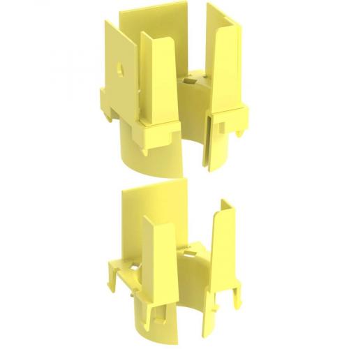 Panduit FiberRunner® 1-Port Spillout, 2x2, Yellow