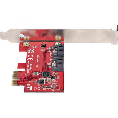 StarTech.com SATA PCIe Card, 2 Port PCIe SATA Expansion Card, 6Gbps SATA, PCI Express To SATA Adapter, Non RAID, PCIe To SATA Converter Alternate-Image3/500