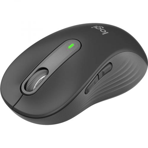 Logitech Signature M650 L Full Size Wireless Mouse   For Large Sized Hands, 2 Year Battery, Silent Clicks, Customizable Side Buttons, Bluetooth, Multi Device Compatibility (Graphite) Alternate-Image3/500