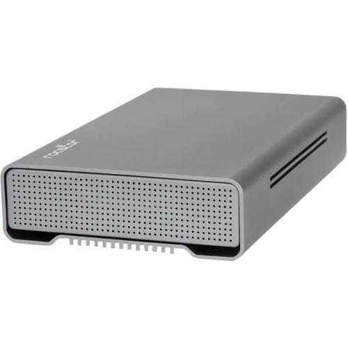 Rocstor Rocpro D90 4 TB Desktop Rugged Hard Drive   3.5" External   SATA (SATA/600)   Aluminum Gray Alternate-Image3/500