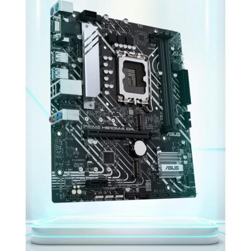 Asus Prime H610M A D4 CSM Desktop Motherboard   Intel H610 Chipset   Socket LGA 1700   Micro ATX Alternate-Image3/500
