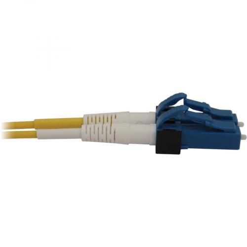 Eaton Tripp Lite Series 400G Duplex Singlemode 9/125 OS2 Switchable Fiber Optic Cable (LC/UPC M/M), LSZH, Yellow, 2 M (6.6 Ft.) Alternate-Image3/500