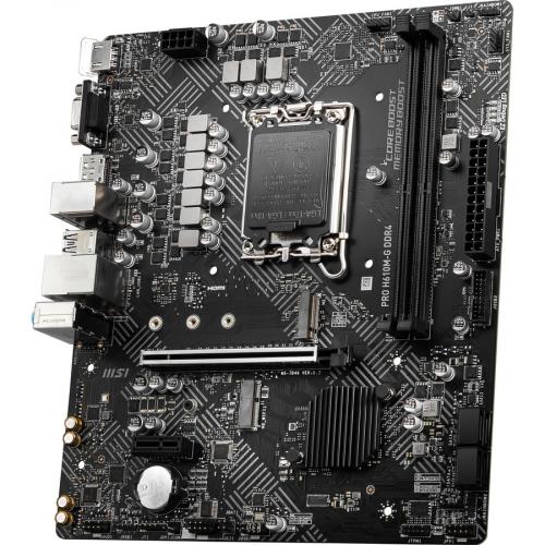 MSI H610M G DDR4 Desktop Motherboard   Intel H610 Chipset   Socket LGA 1700   Micro ATX Alternate-Image3/500