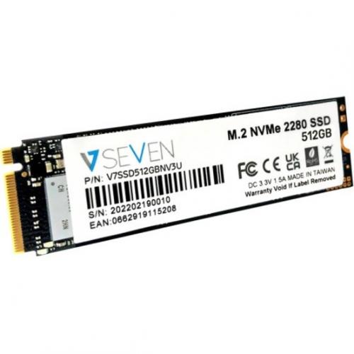 V7 V7SSD512GBNV3U 512 GB Solid State Drive   M.2 Internal   PCI Express NVMe (PCI Express NVMe 3.0 X4)   TAA Compliant Alternate-Image3/500