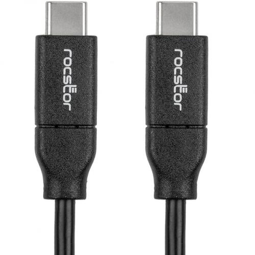Rocstor Premium USB C Charging Cable 2m 6ft   Up To 100W PD M/M  Black Alternate-Image3/500