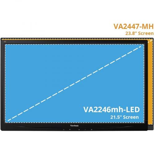 ViewSonic VA2447 MHU 24" 1080p 75Hz Monitor With FreeSync Premium, USB C And HDMI Alternate-Image3/500