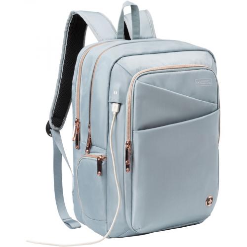 Swissdigital Design KATY ROSE SD1006FB 14 Carrying Case (Backpack) For 15.6" To 16" Apple MacBook Pro   Teal Blue Alternate-Image3/500