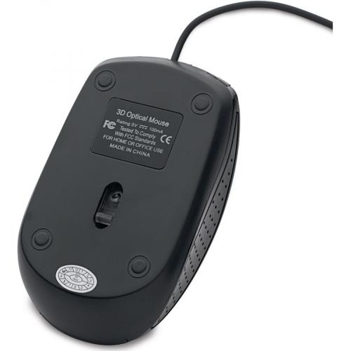 Verbatim Corded Optical Mouse   Black Alternate-Image3/500