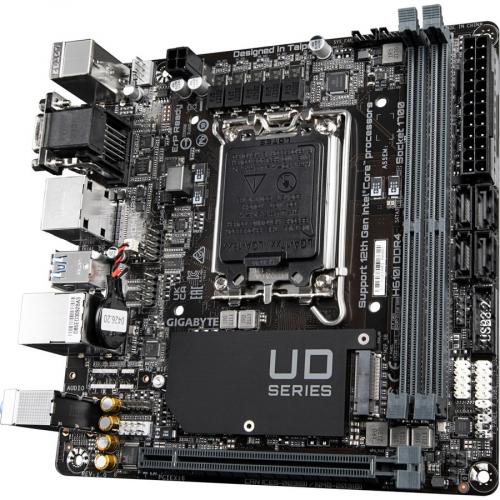 Gigabyte Ultra Durable H610I DDR4 Desktop Motherboard   Intel H610 Chipset   Socket LGA 1700   Mini ITX Alternate-Image3/500