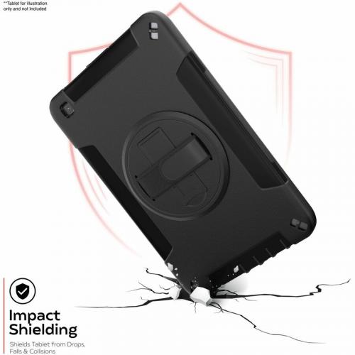 CTA Digital Protective Case With Built In 360 Degree Rotatable Grip Kickstand For Samsung A7 Lite Alternate-Image3/500