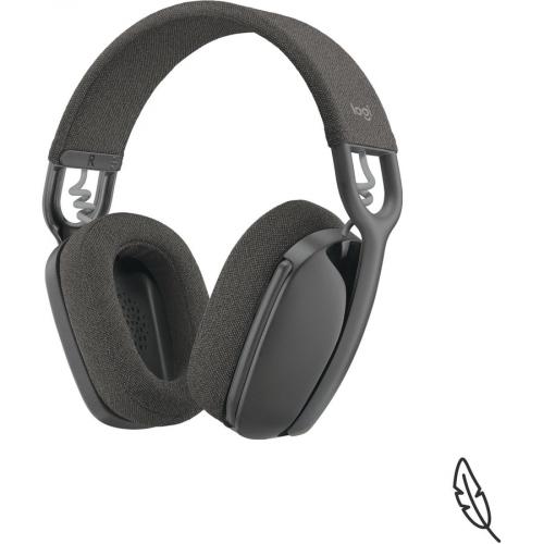 Logitech Zone Vibe 100 Lightweight Wireless Over Ear Headphones, Graphite, 981 001256 Alternate-Image3/500