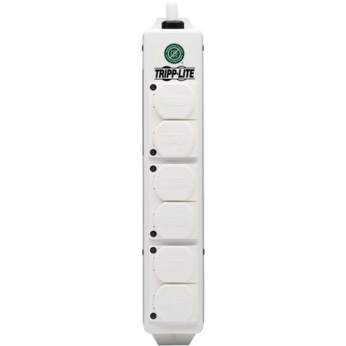 Tripp Lite By Eaton Safe IT UL 2930 Medical Grade Power Strip For Patient Care Vicinity, 6 Hospital Grade Outlets, Safety Covers, Antimicrobial, 6 Ft. Cord, Dual Ground Alternate-Image3/500
