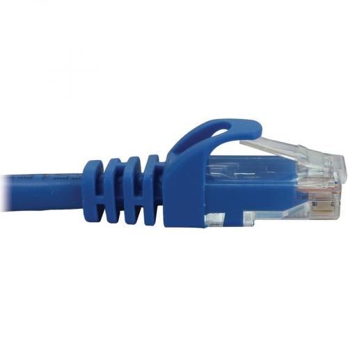 Eaton Tripp Lite Series Cat6a 10G Snagless Molded UTP Ethernet Cable (RJ45 M/M), PoE, Blue, 3 Ft. (0.9 M) Alternate-Image3/500