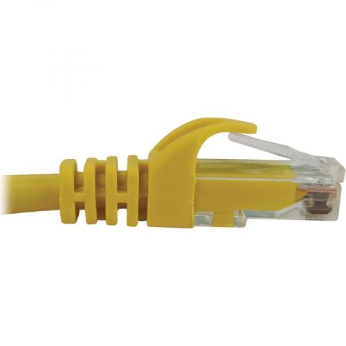 Eaton Tripp Lite Series Cat6a 10G Snagless Molded UTP Ethernet Cable (RJ45 M/M), PoE, Yellow, 25 Ft. (7.6 M) Alternate-Image3/500