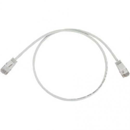 Tripp Lite Cat6a 10G Snagless Molded Slim UTP Ethernet Cable (RJ45 M/M), PoE, White, 10 Ft. (3.1 M) Alternate-Image3/500