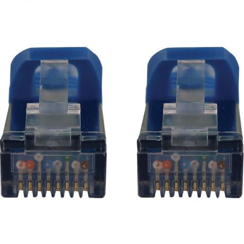 Eaton Tripp Lite Series Cat6a 10G Snagless Shielded Slim STP Ethernet Cable (RJ45 M/M), PoE, Blue, 3 Ft. (0.9 M) Alternate-Image3/500