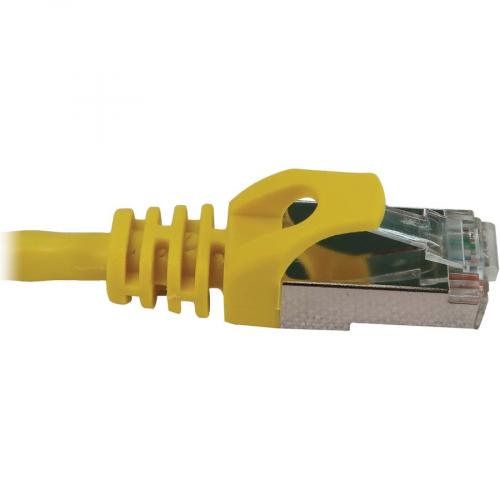 Tripp Lite Cat6a 10G Snagless Shielded Slim STP Ethernet Cable (RJ45 M/M), PoE, Yellow, 3 Ft. (0.9 M) Alternate-Image3/500