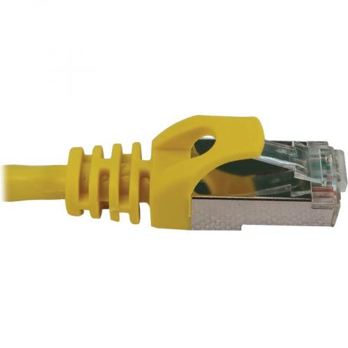 Eaton Tripp Lite Series Cat6a 10G Snagless Shielded Slim STP Ethernet Cable (RJ45 M/M), PoE, Yellow, 5 Ft. (1.5 M) Alternate-Image3/500