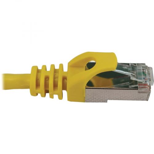 Eaton Tripp Lite Series Cat6a 10G Snagless Shielded Slim STP Ethernet Cable (RJ45 M/M), PoE, Yellow, 6 Ft. (1.8 M) Alternate-Image3/500