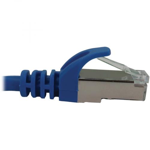 Eaton Tripp Lite Series Cat6a 10G Snagless Shielded Slim STP Ethernet Cable (RJ45 M/M), PoE, Blue, 15 Ft. (4.6 M) Alternate-Image3/500