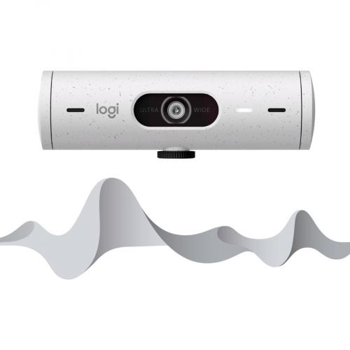 Logitech BRIO 500 Webcam   4 Megapixel   60 Fps   Off White   USB Type C Alternate-Image3/500