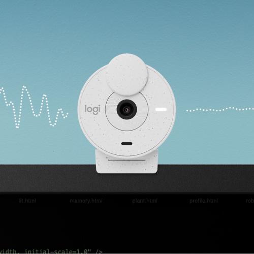 Logitech BRIO Webcam   2 Megapixel   30 Fps   Off White   USB Type C   Retail Alternate-Image3/500