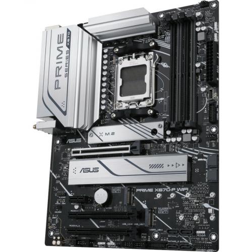 Asus Prime X670 P WIFI Desktop Motherboard   AMD X670 Chipset   Socket AM5   ATX Alternate-Image3/500