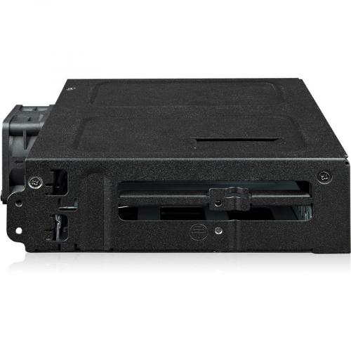 Icy Dock ToughArmor MB105VP B Drive Enclosure For 5.25" PCI Express NVMe 4.0, U.2, U.3   SFF 8654 SlimSAS Host Interface Internal   Black Alternate-Image3/500