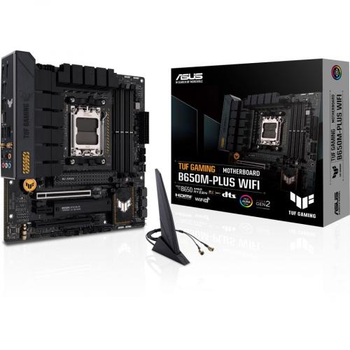 TUF GAMING B650M PLUS WIFI Gaming Desktop Motherboard   AMD B650 Chipset   Socket AM5   Micro ATX Alternate-Image3/500