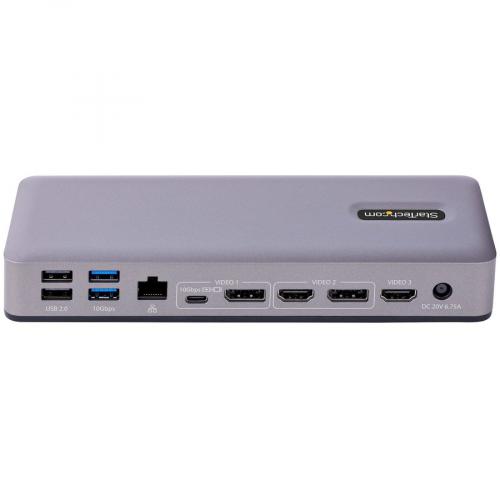 StarTech.com USB C Docking Station, HDMI/DP/DP Alt Mode USB C Dock, Triple/Dual 4K, 7x USB Hub, 60W PD, GbE, WWCB Certified Alternate-Image3/500