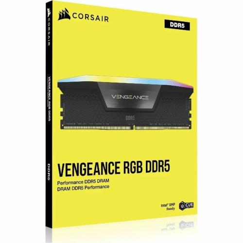CORSAIR Vengeance RGB 32GB (2 x 16GB) 288-Pin PC RAM DDR5 5600 (PC5 44800)  Desktop Memory Model CMH32GX5M2B5600C40K 