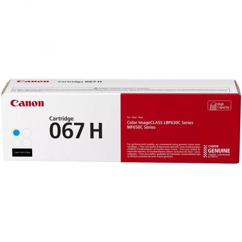 Canon 067 Cyan Toner Cartridge, High Capacity, Compatible To MF656Cdw, MF654Cdw, MF653Cdw, LBP633Cdw And LBP632Cdw Printers Alternate-Image3/500