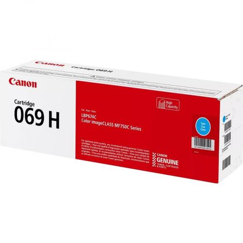 Canon 069 Cyan Toner Cartridge, High Capacity, Compatible To MF753Cdw, MF751Cdw And LBP674Cdw Printers Alternate-Image3/500
