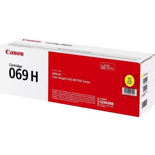 Canon 069 Yellow Toner Cartridge, High Capacity, Compatible To MF753Cdw, MF751Cdw And LBP674Cdw Printers Alternate-Image3/500
