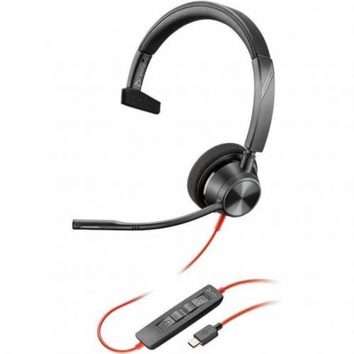Poly Blackwire 3310 Microsoft Teams Certified USB A Headset Alternate-Image3/500