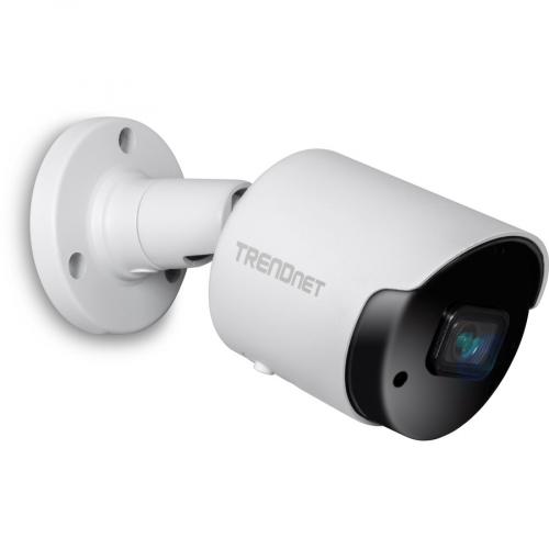TRENDnet Indoor Outdoor 5MP H.265 PoE Bullet Network Camera, IP66 Rated Housing, IR Night Vision Up To 30m (98 Ft.), Security Surveillance Camera, MicroSD Card Slot (up To 256GB), White, TV IP1514PI Alternate-Image3/500